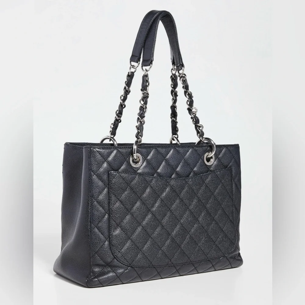 EUC-VGUC Chanel Black Caviar Grand Shopping Tote - Picture 2 of 15